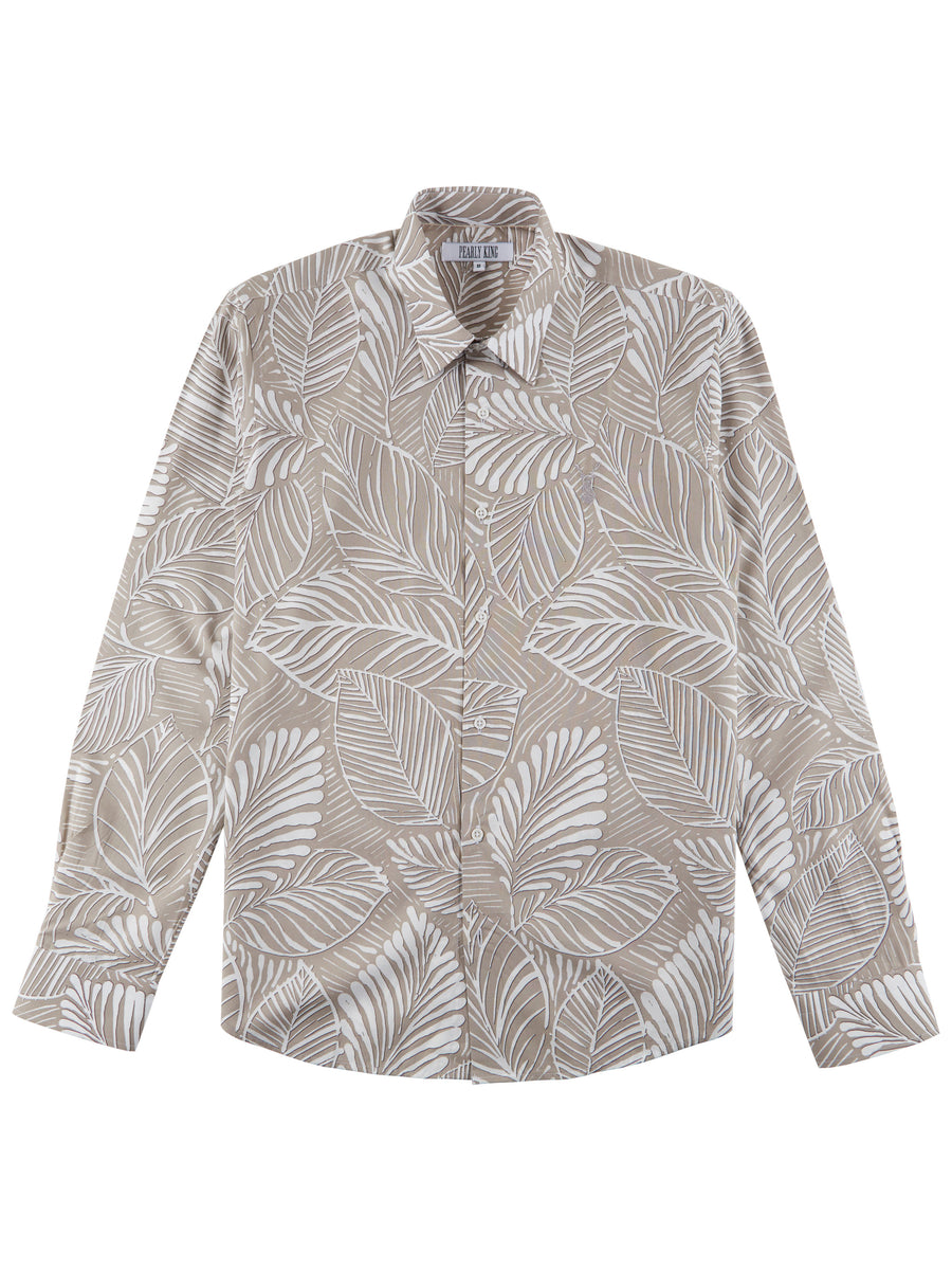Beige Casual Long Sleeve  Shirt 43549 main image 0