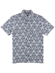  port-vintage-blue-printed-mens-textured-jacquard-midweight-stretch-short-sleeve-shirt-pearly-king