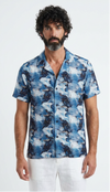 Regular Fit Ryder Blue Resort Short Sleeve Shirt