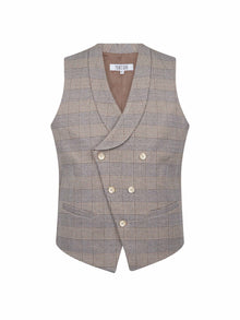  edge-sand-check-tailored-mens-double-breasted-waistcoat-pearly-king