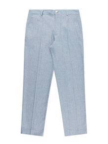  Wide Fit Felix Washed Blue Tailored Trouser