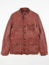Regular Fit Jungle Clay Leather Jacket