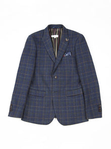  Regular Fit Arise Blue Check Single Breasted Blazer