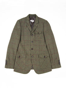  Regular Fit Smite Khaki Check Single Breasted Blazer