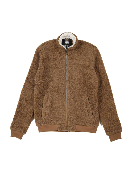 Regular Fit Pursuit Camel Teddy Jacket