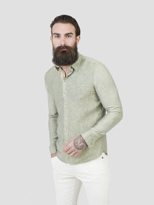  Regular fit mens silk blend floral jacquard khaki casual long sleeve shirt pearly king