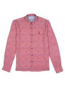  Regular Fit Oath Pale Red Printed Long Sleeve Shirt