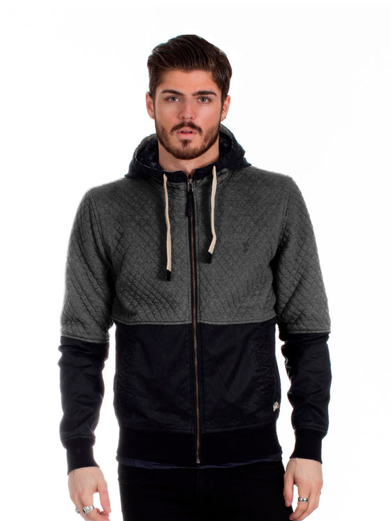 Regular Fit Disturb Grey Casual Sweat Jacket