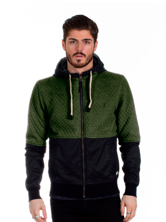 Regular Fit Disturb Olive Casual Sweat Jacket