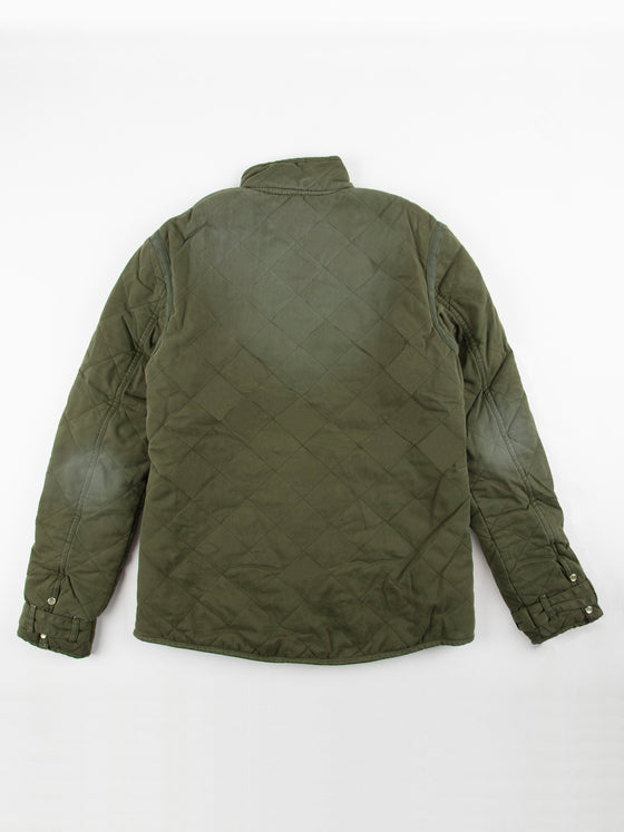 Regular Fit Suckerpunch Green Quilted Casual Jacket