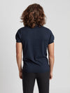 Regular Fit Luxe Navy Short Sleeve Knitted Polo Shirt