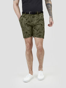  Comfortable stretch mens khaki camo chino short pearly king