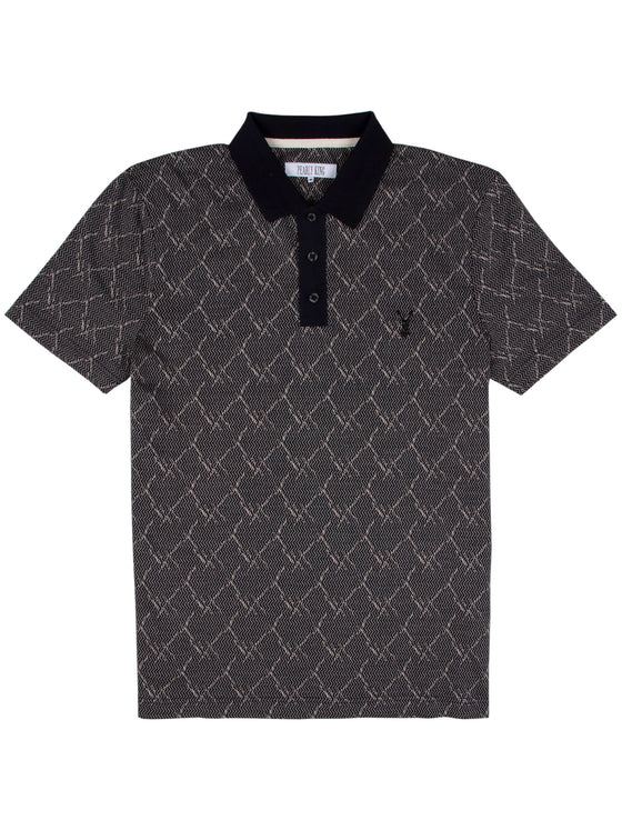 Regular Fit Dram Black Casual Jersey Polo