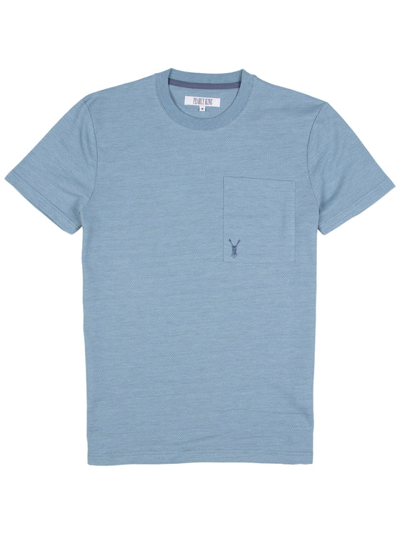 Relaxed Fit Sail Blue Fog Crew Neck T-Shirt