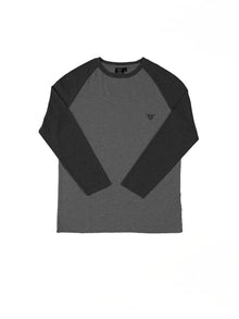  Regular Fit Spirit Charcoal/Black Raglan Long Sleeve T-Shirt