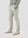 Comfortable stretch mens casual trouser olive pearly king