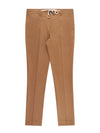 Tapered Fit Prime Dark Tan Drawstring Trouser