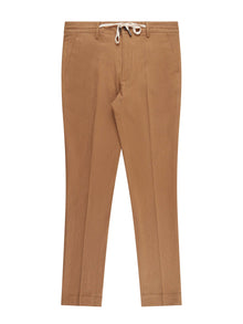  Tapered Fit Prime Dark Tan Drawstring Trouser