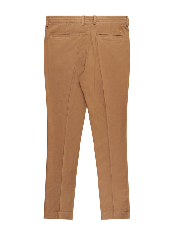 Tapered Fit Prime Dark Tan Drawstring Trouser