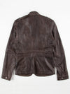 Regular Fit Realm Brown Leather Jacket