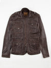 Regular Fit Realm Brown Leather Jacket
