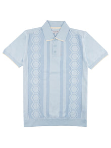  ultra-sky-blue-jacquard-mens-casual-short-sleeve-knitted-polo-shirt-pearly-king