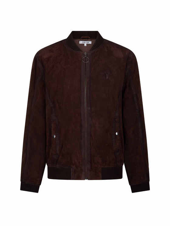 union-dark-brown-bomber-style-mens-suede-leather-jacket-pearly-king
