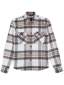  yard-ecru-beige-check-mens-flannelled-long-sleeve-shirt-pearly-king