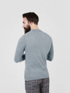 Regular Fit Lure Grey Marl Long Sleeve Knitted Polo Shirt