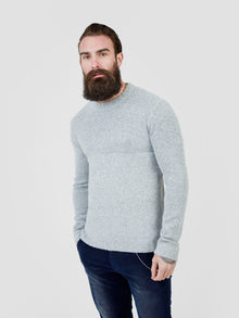  Regular Fit Nevis Light Grey Crew Neck Knit