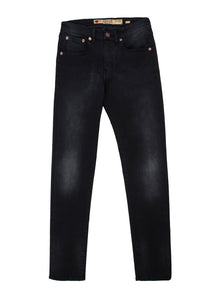  Slim Fit Super Stretch Fault Washed Black Branded Mens Denim Jean
