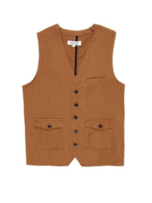  Regular Fit Haste Clay Twill Single Breasted Waistcoat